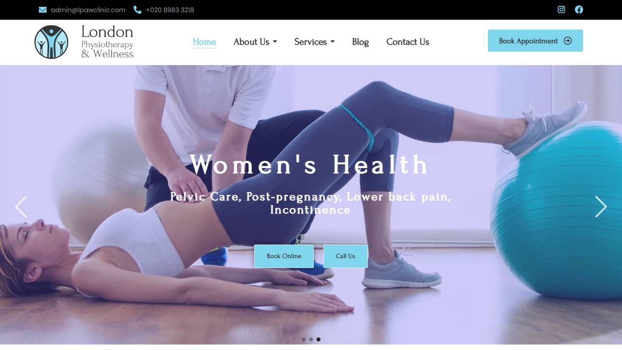 London Physiotherapy & Wellness Clinic - Sports, Back Pain, Women’s Health & Hydrotherapy Specialists East London