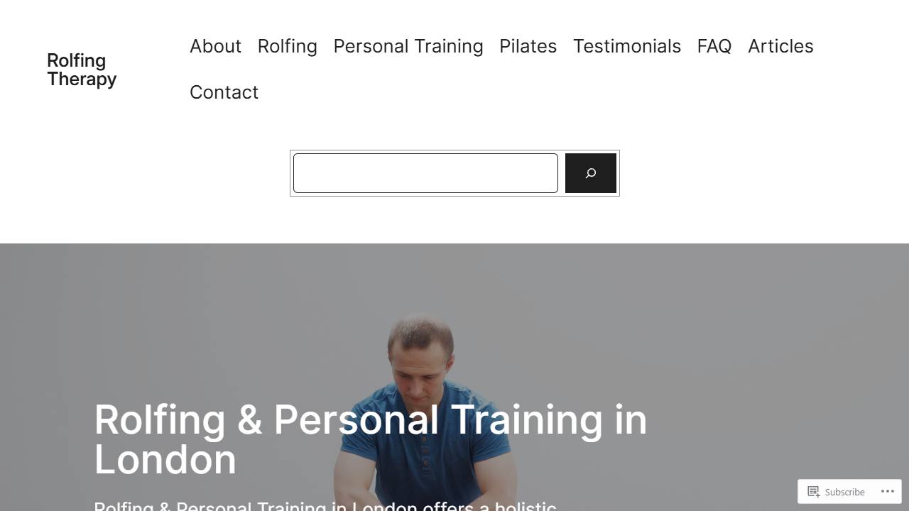 Rolfing Fitsmile London