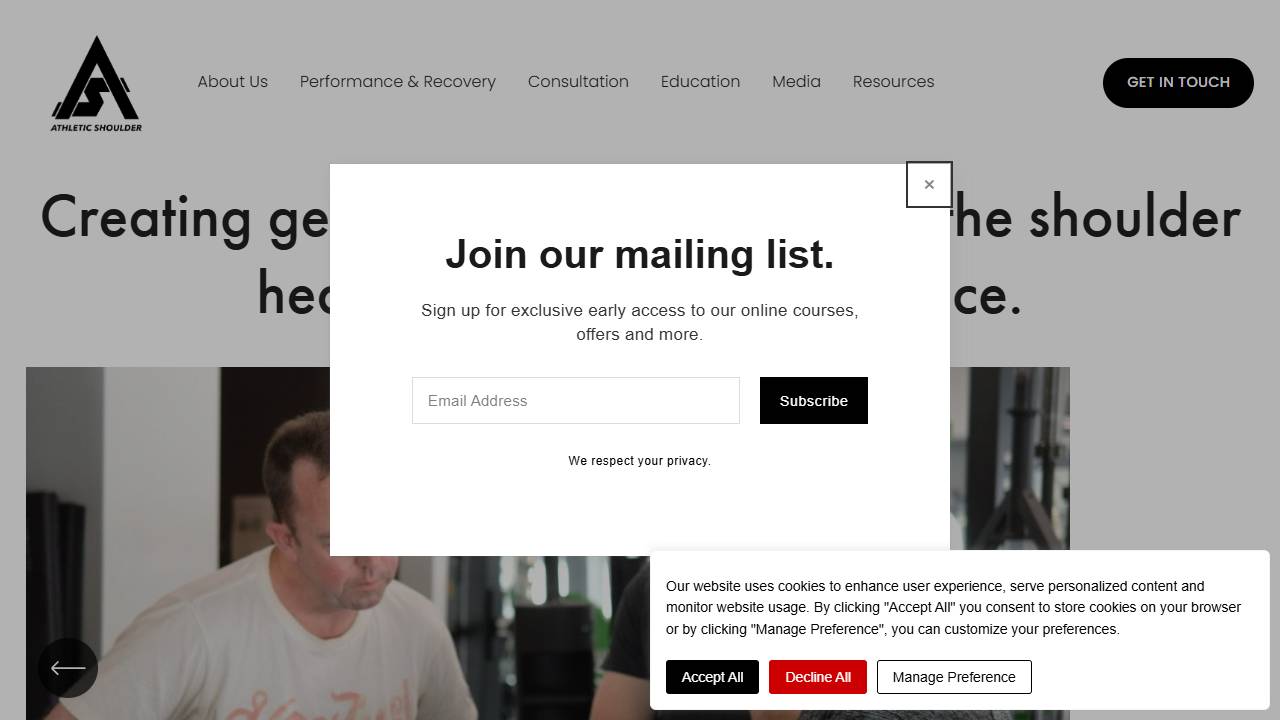 Athletic Shoulder Ltd