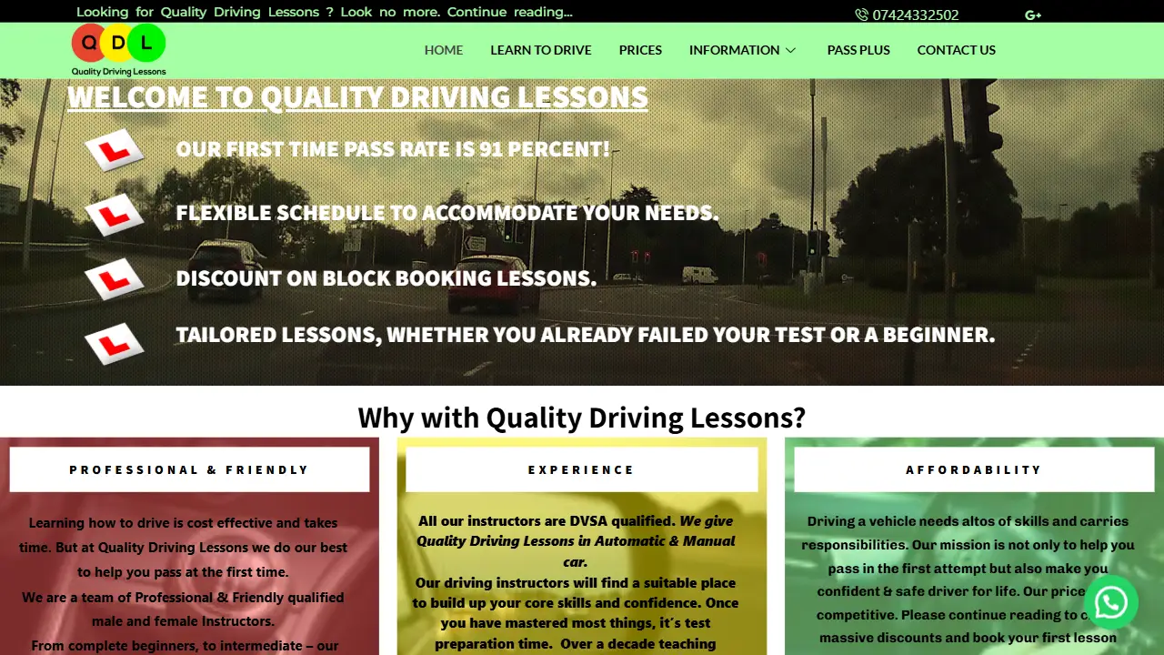Quality Driving Lessons