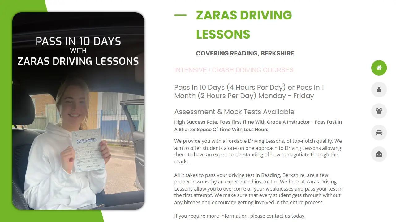 Zaras Driving Lessons
