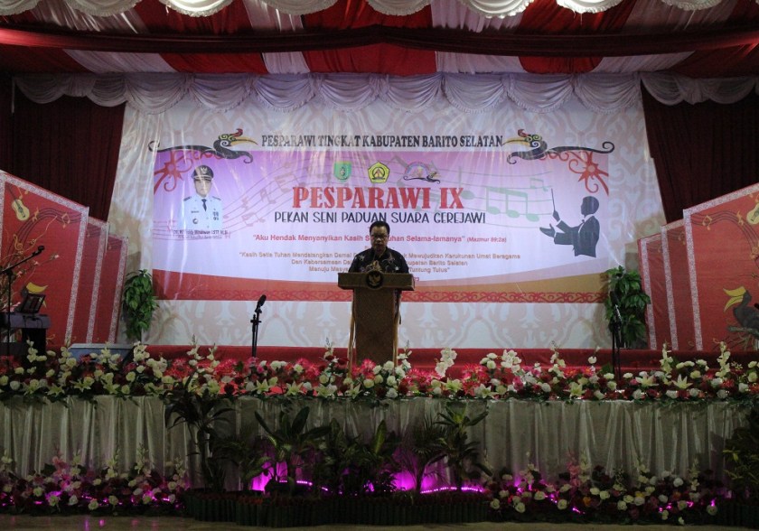 Sambutan Ketua LPP Kab.Barsel Benny Mahar (Foto:ELZ4/JN)