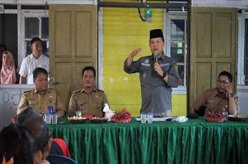 Kunjungan Kerja Pj. Bupati Barsel H. Deddy Winarwan di Desa Wungkur Baru Kec. GB. Awai (Foto:JN/SNH)