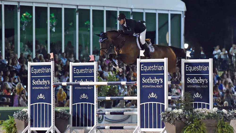 McLain Ward and HH Azur will represent the United States at the Longines FEI World Cup Show Jumping Final in Nebraska. Photo by Ann Glavan.