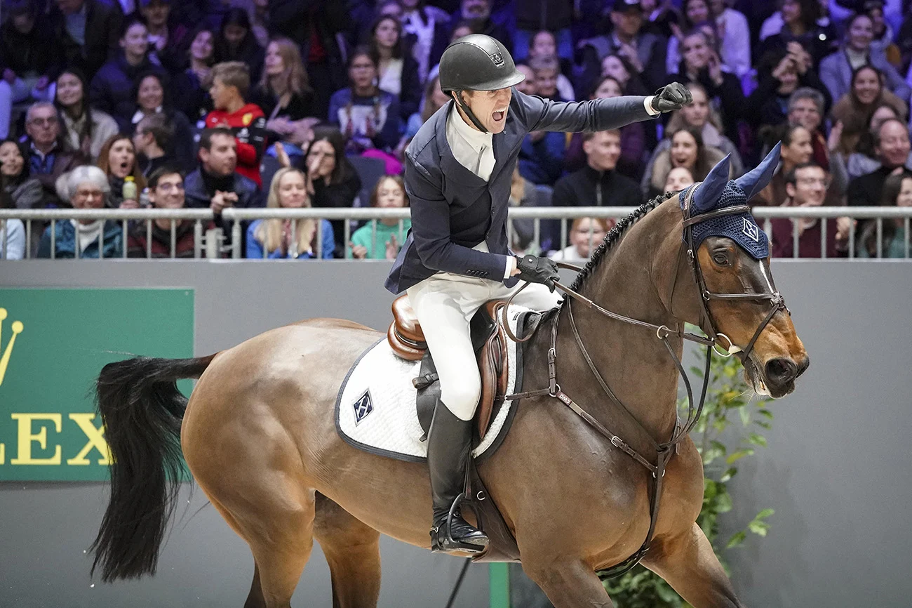McLain Ward (USA) riding HH Azur during the day 6 of Rolex Grand Slam of Show Jumping on December 11, 2022 in Geneva, Switzerland. (Photo by Pierre Costabadie/Icon Sport)