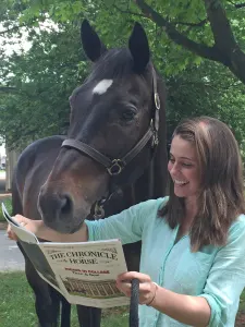 Horse reading magazine