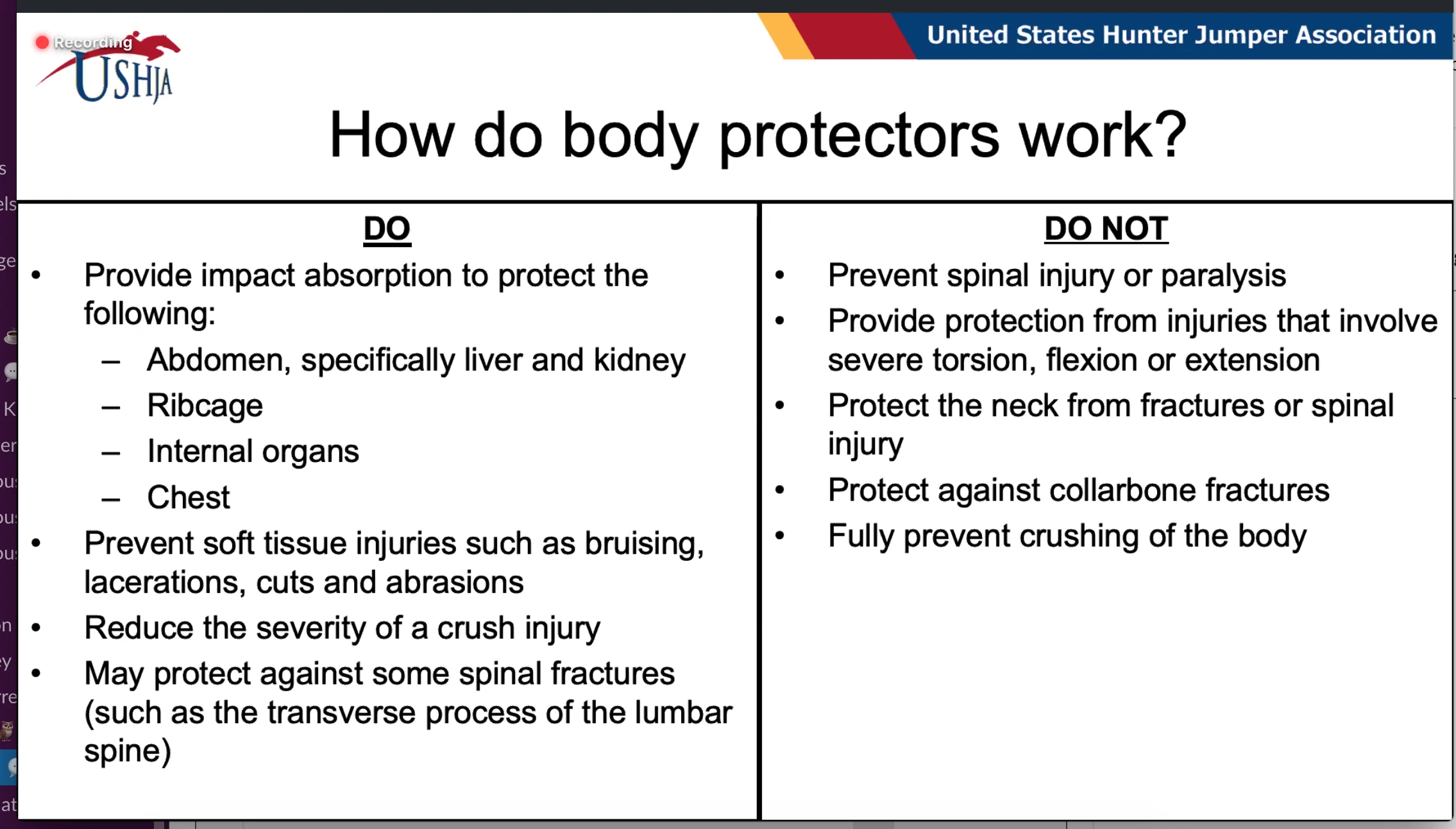 How do body protectors work?