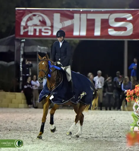 Adelaide Toensing stayed consistent to top the HITS Equitation Championship. Photo by Mollie Bailey