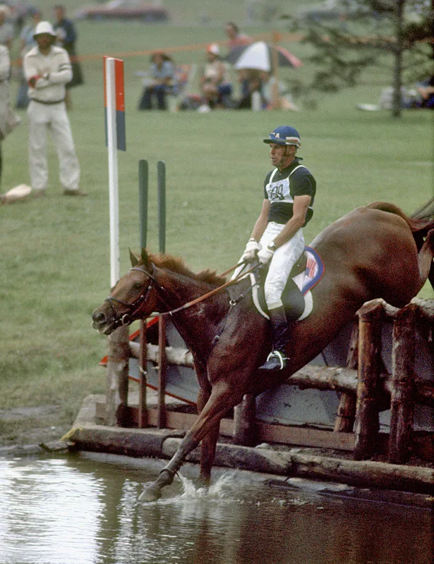 Mike Plum riding Better and Better in 1976 Olympic Games