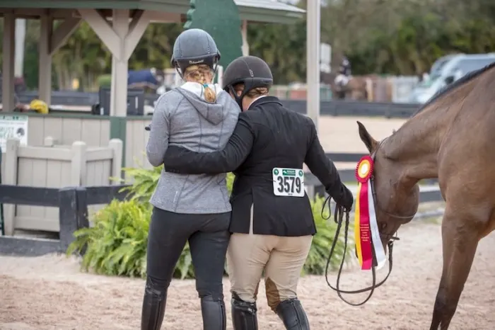 Caitlyn Shiels and Michelle Durpetti at WEF by Fine Art Horses