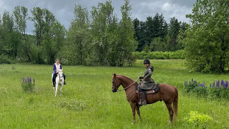 Kateryna trail ride