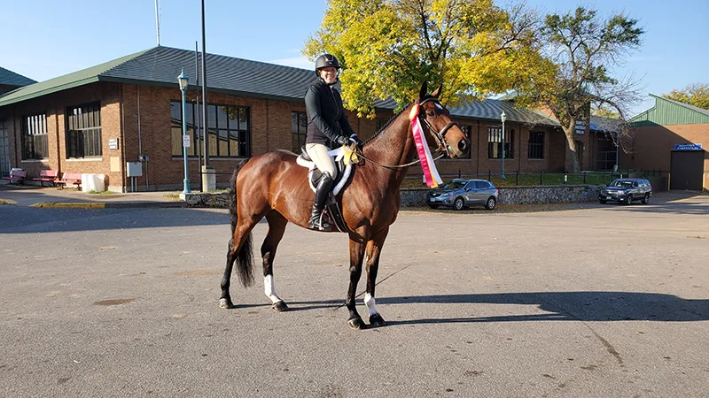 After a successful first year of showing in 2021, Thakor hopes to move Joe, who shows as Walking in Memphis, up to 3’ classes this season. Photo Courtesy Of Stina Thakor