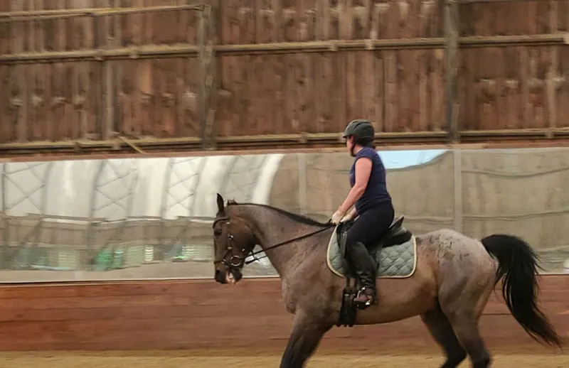 Lara Bricker's first ride after a 10 plus year hiatus. Kara Riley-King Photo