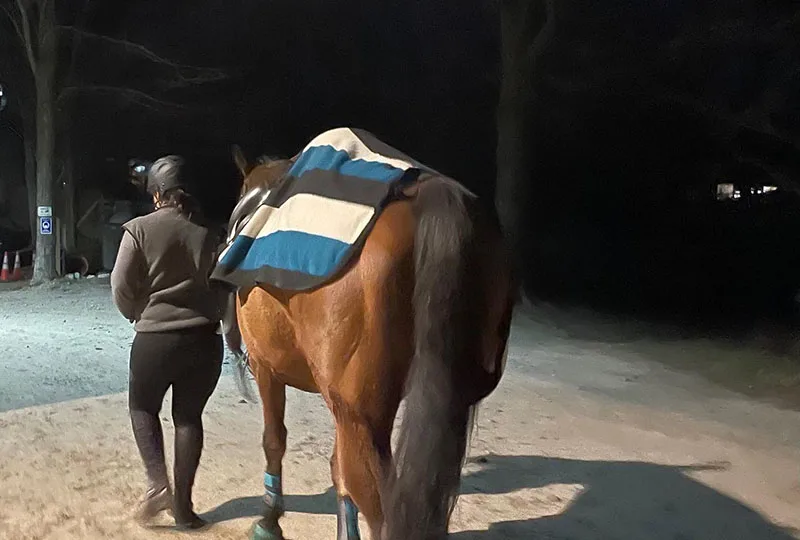 Lara Bricker opted to take a riding hiatus during the New Hampshire Winter. Ann Czaja Photo