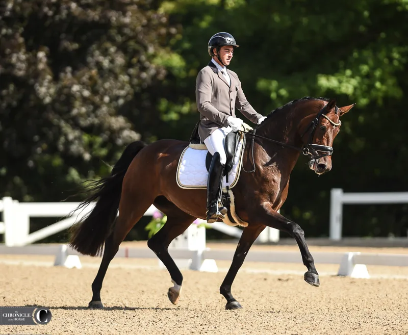 David Blake and Delilah earned the reserve championship in the 6-year-old championship.