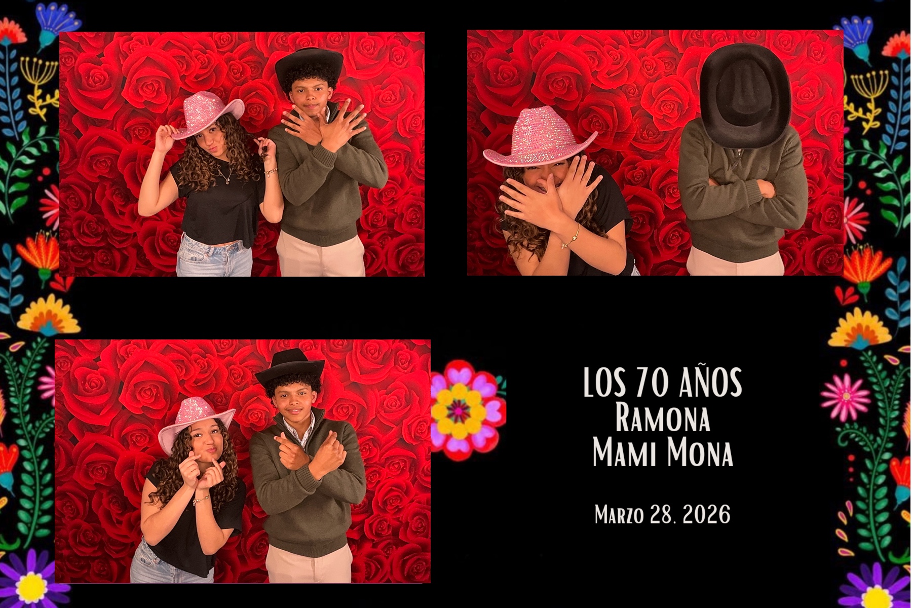 Mirror booth celebration