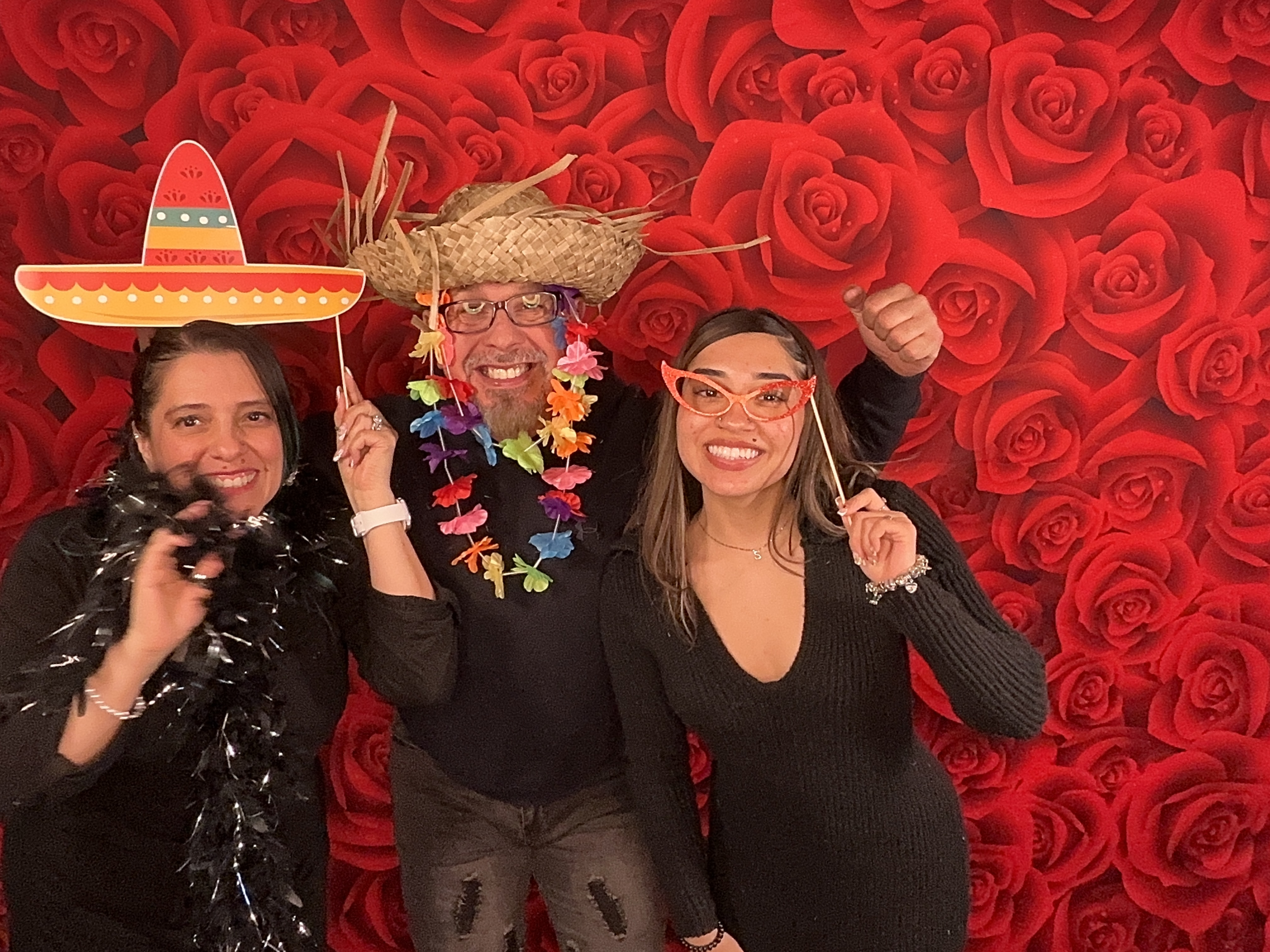 Group at the photo booth