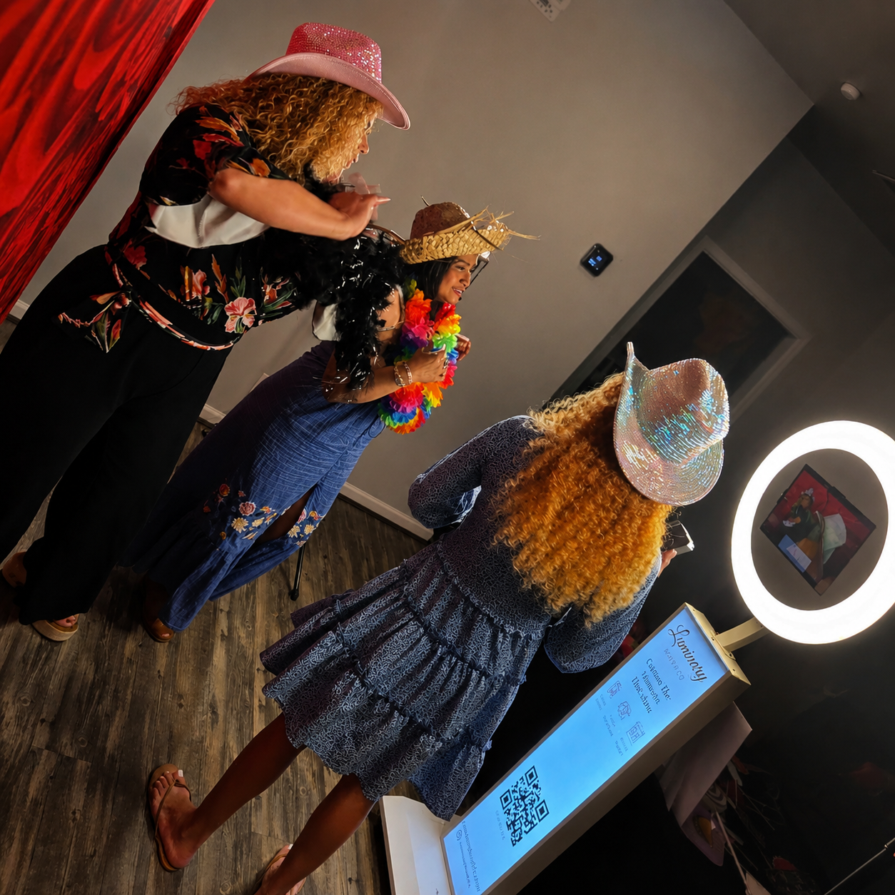 Birthday party celebration at the photo booth