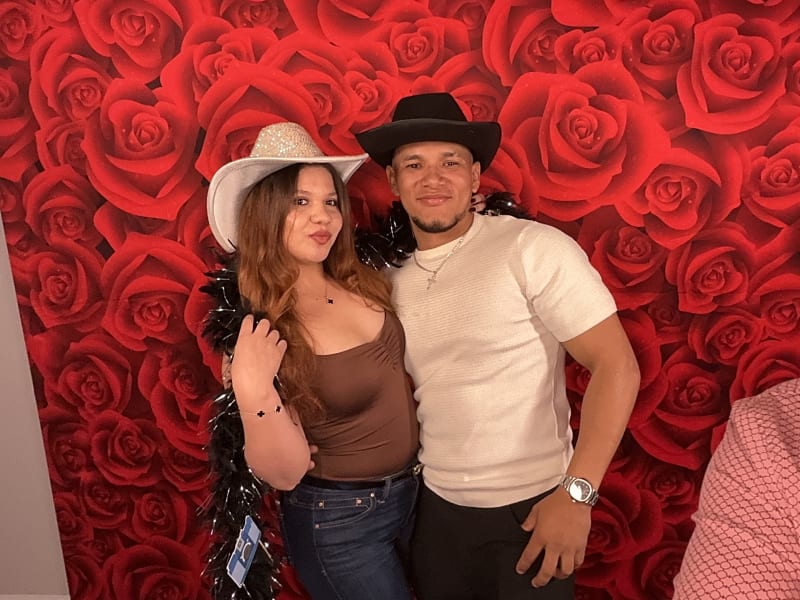 Photo booth with props