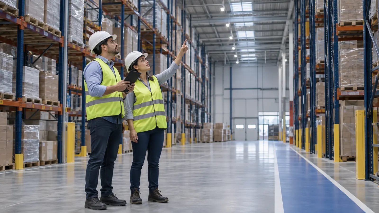 Equipo revisa instalaciones para el mantenimiento de centros logísticos