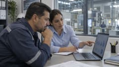 Equipo revisa indicadores de mantenimiento en un reporte de trabajo