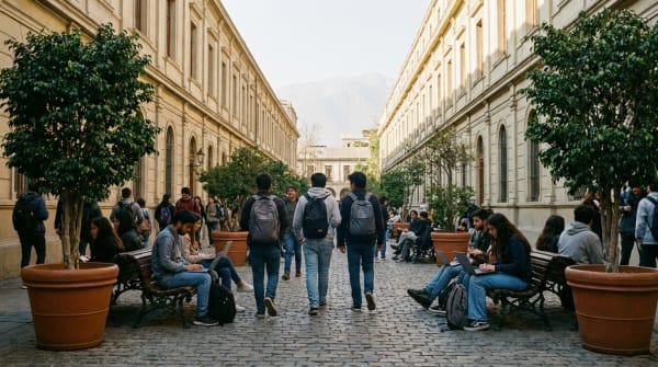 Estudiantes universitarios en Chile