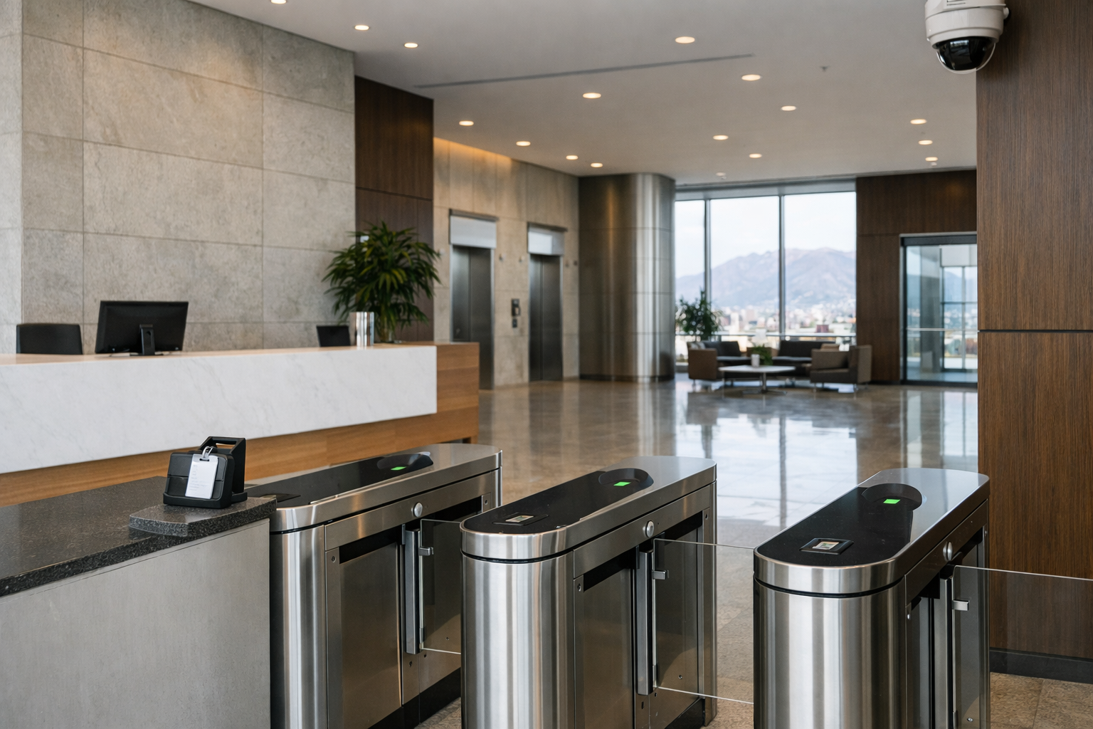 Conserjería para empresas en Chile con control de acceso en edificio corporativo