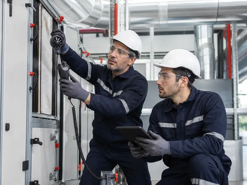 Medición de un sistema de climatización industrial
