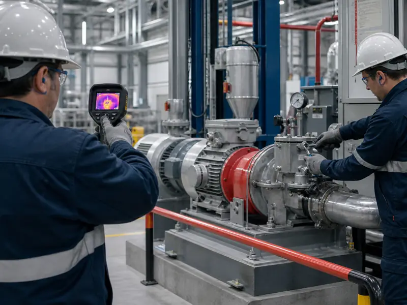 Ronda de mantenimiento preventivo en una planta industrial