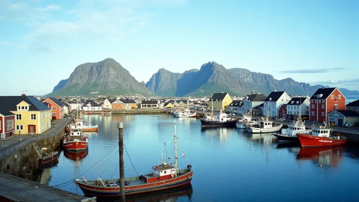 Bodø vom Wasser