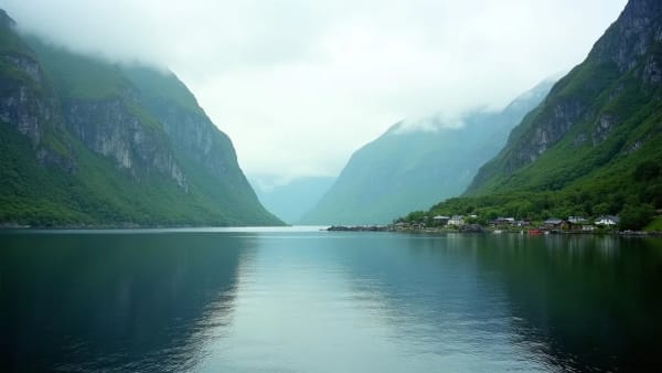 Hafen von Nordfjordeid