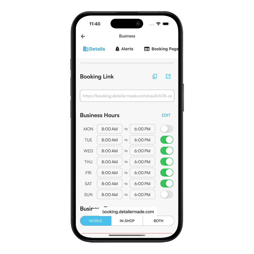 Professional profile management.