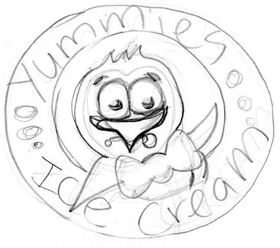 Набросок Инструмент Перо в Illustrator.