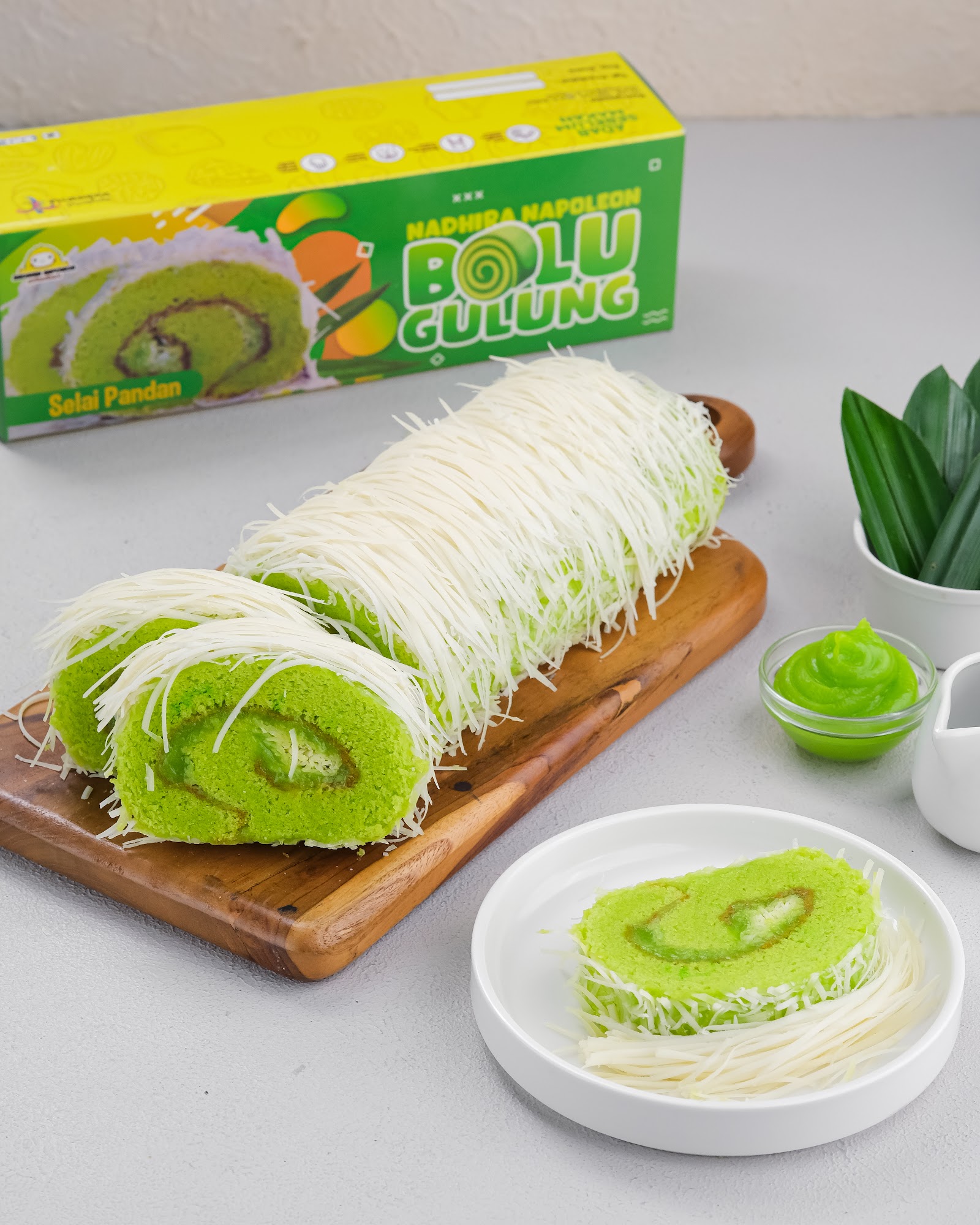 Bolu Gulung Sari Pandan Keju