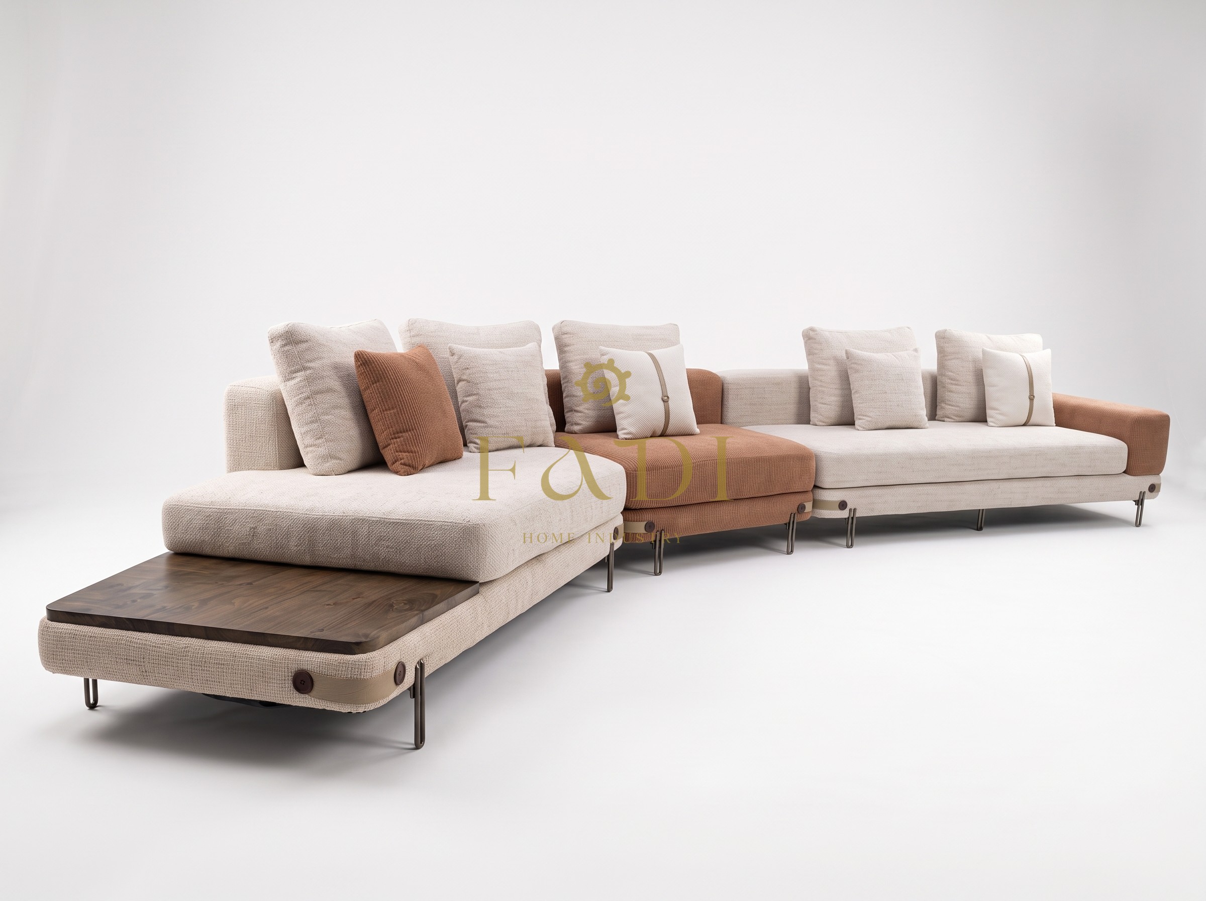 Cleo 7 Seater Sofa Set (Console included) — view 3