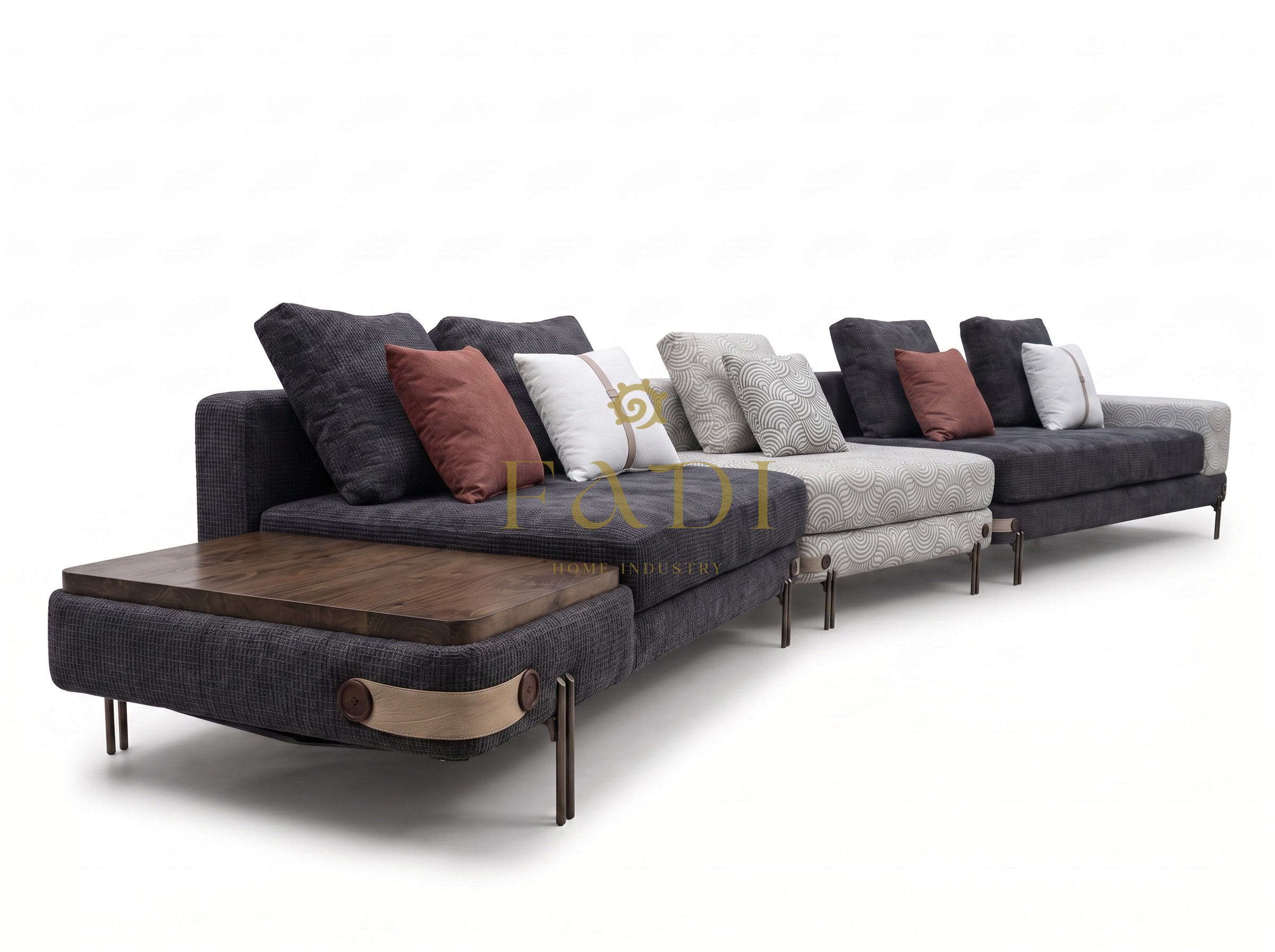 Cleo 7 Seater Sofa Set (Console included) — view 5