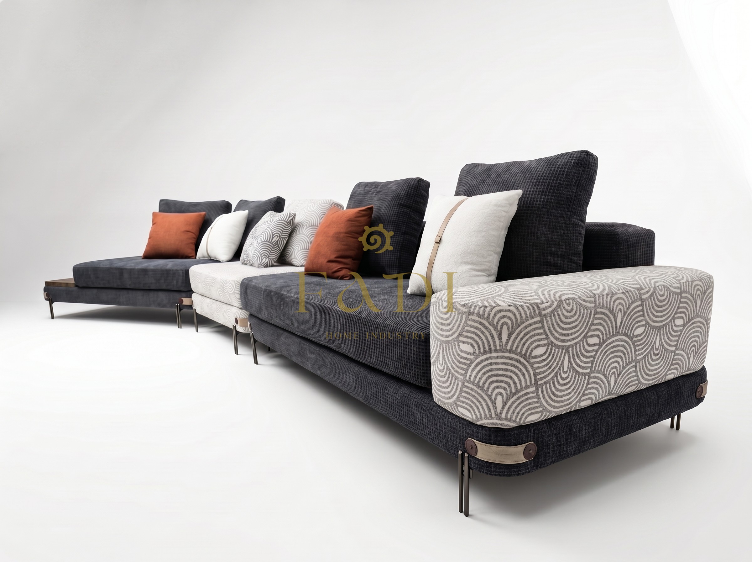 Cleo 7 Seater Sofa Set (Console included) — view 6