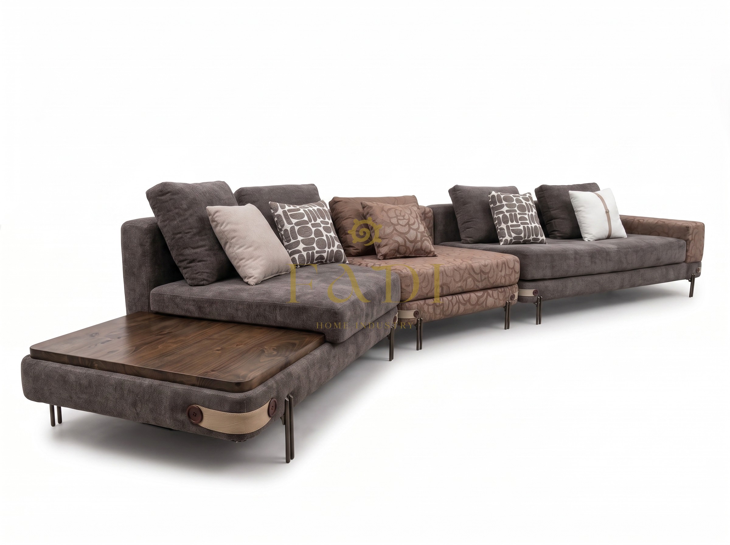 Cleo 7 Seater Sofa Set (Console included) — view 12