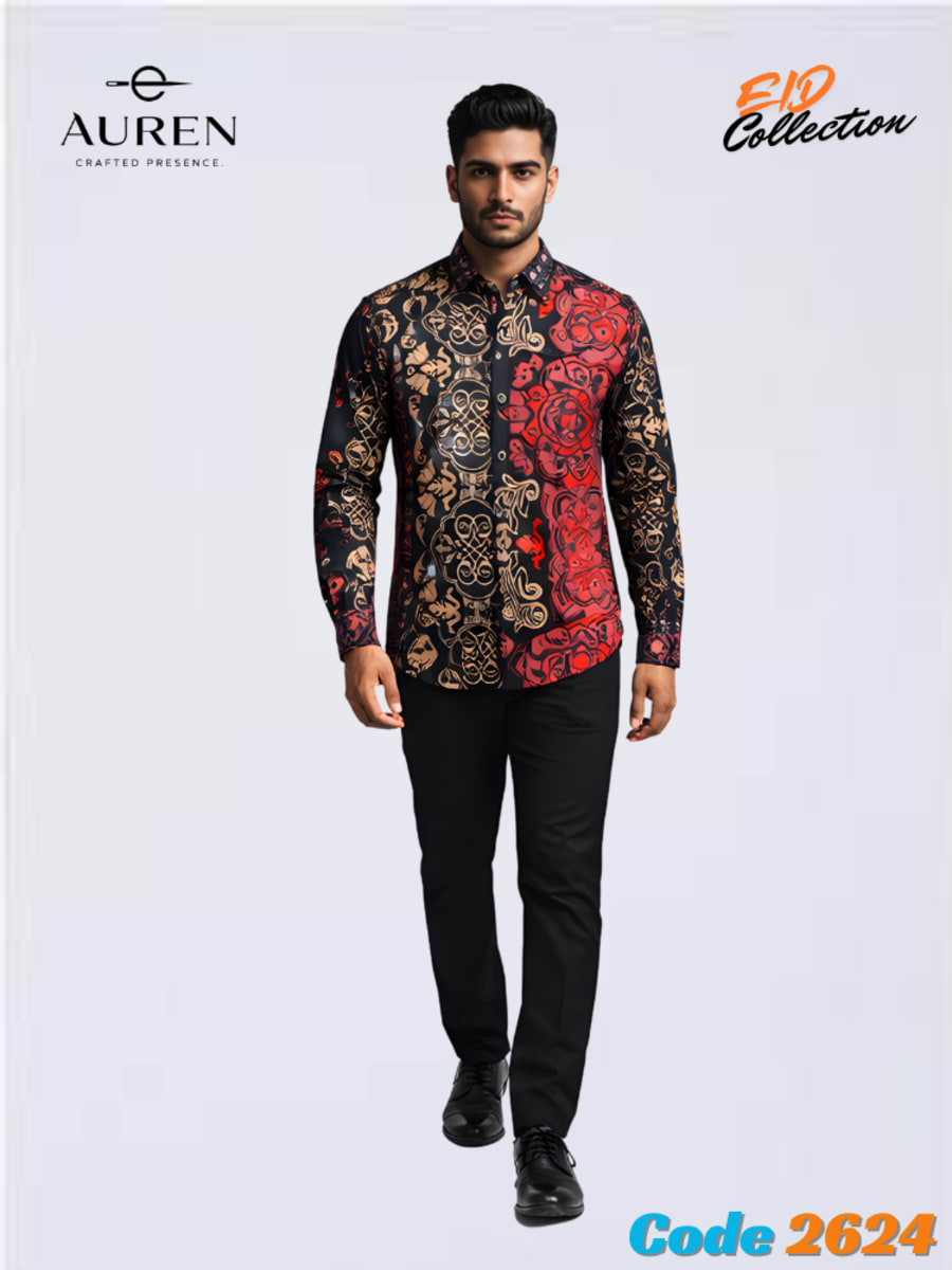 Premium Casual Printed Shirt For Men - Image 1