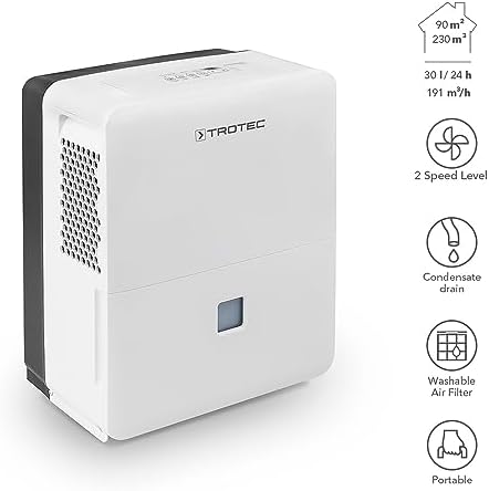 Vue 2 de Trotec Deshumidificateur Electrique Ttk