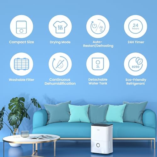 Vue 2 de Comfee Deshumidificateur Ljourdeshumidificateur Electrique