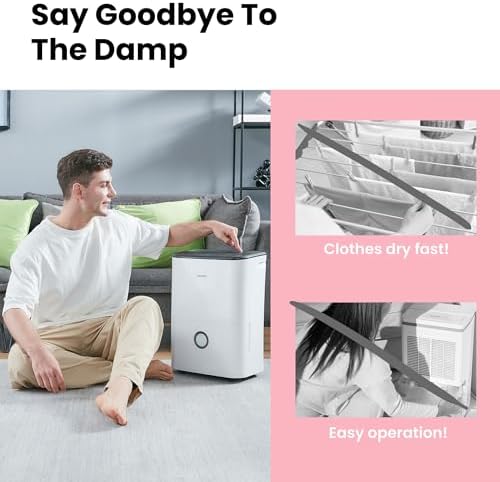 Vue 3 de Comfee Deshumidificateur Ljourdeshumidificateur Electrique