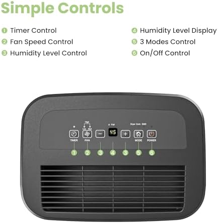 Vue 6 de Comfee Deshumidificateur Ljourdeshumidificateur Electrique