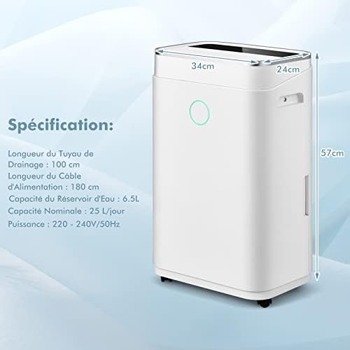 Vue 7 de Goplus Deshumidificateur Ljour Deshumidificateur