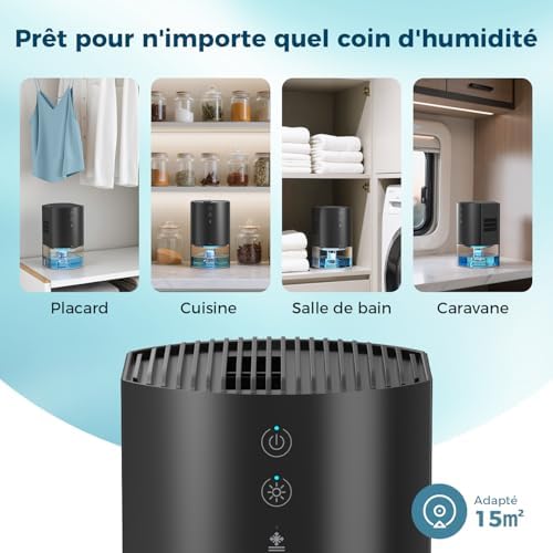 Vue 3 de Aroeve Deshumidificateur Air
