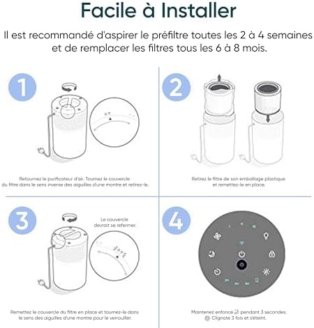 Vue 2 de Levoit Filtre Air