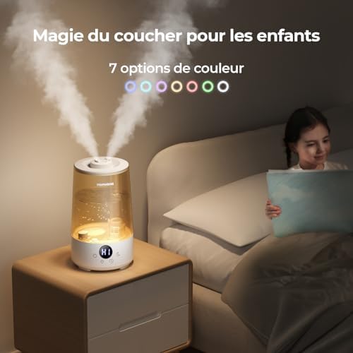 Vue 6 de Homvana Humidificateur Dair Bebe