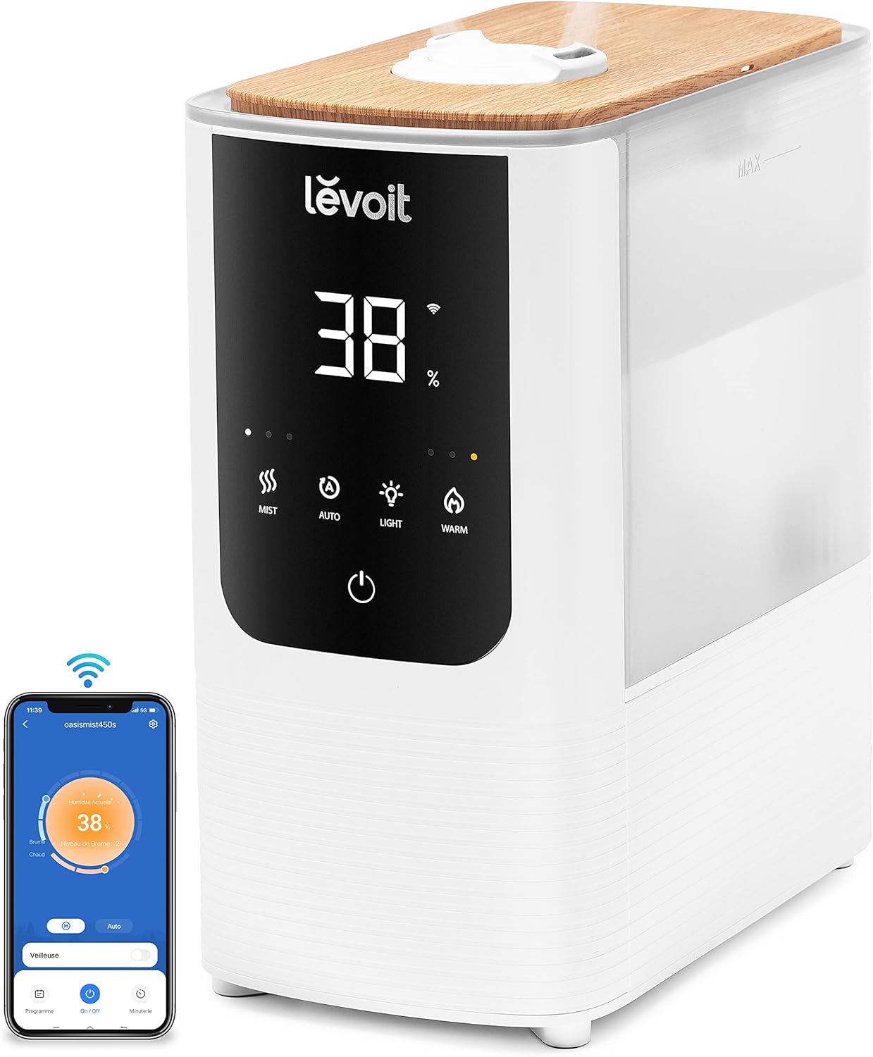 Levoit Humidificateur Dair Intelligent