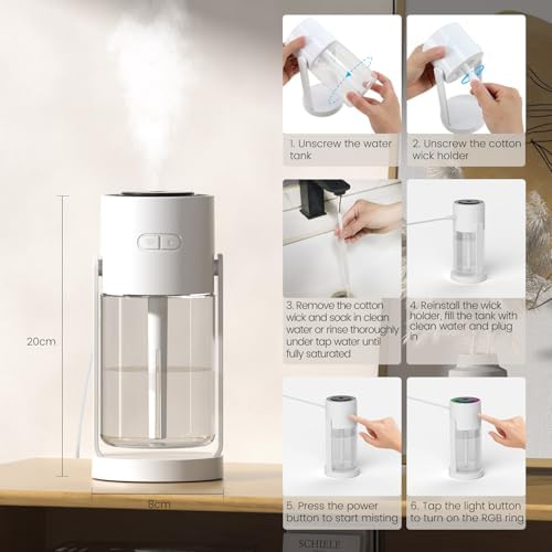 Vue 7 de Nixtrve Humidificateur Ml Ultrasonique