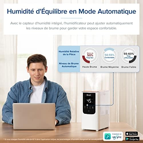 Vue 5 de Levoit Humidificateur Dair Intelligent